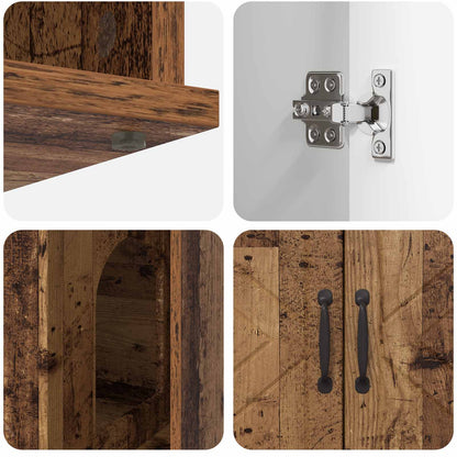 Casa per Gatti Legno vecchio 85 x 55 x 50 cm Legno multistrato | homemem39