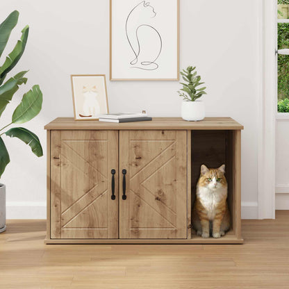 Casa per Gatti Rovere Artigianale 85 x 55 x 50 cm | homemem39