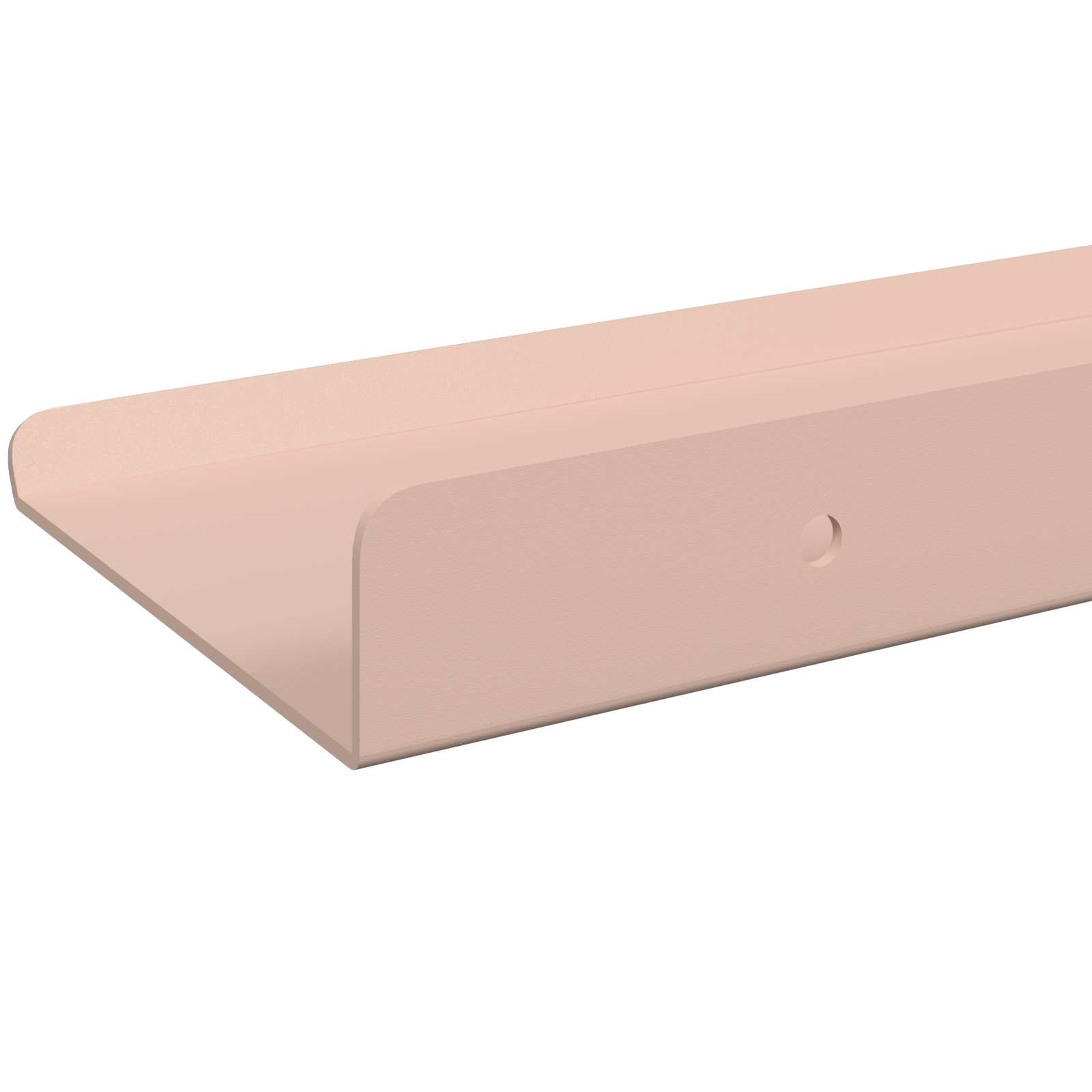 Mensola sospesa 3 pcs Rosa 40 x 9 x 2,5 cm Acciaio | homemem39
