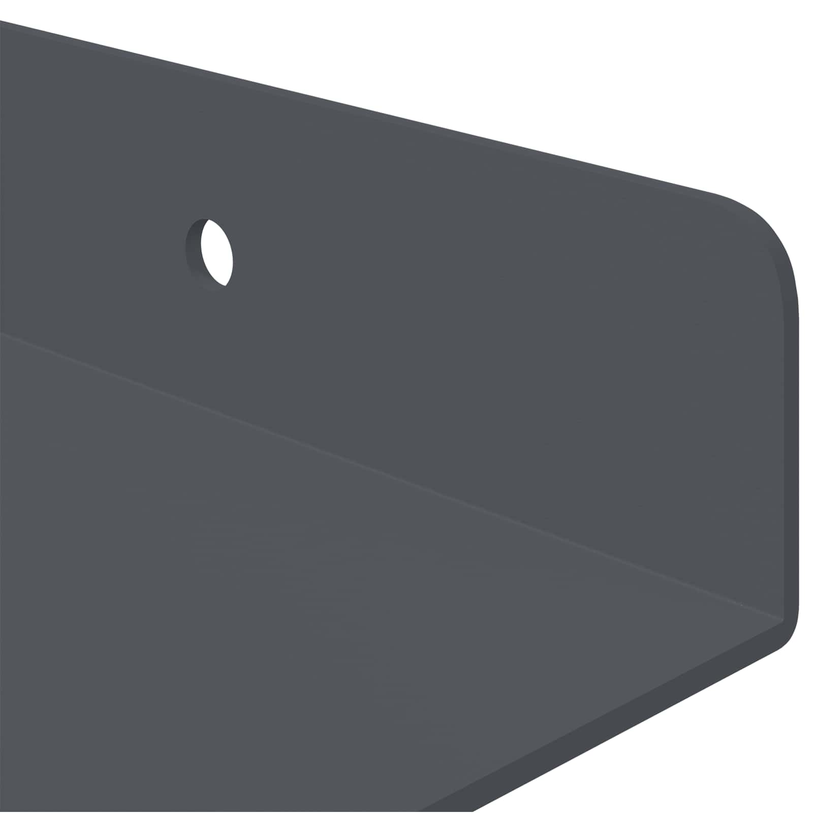 Mensola sospesa 3 pcs Antracite 40 x 9 x 2,5 cm Acciaio | homemem39