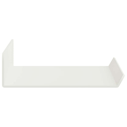 Mensola sospesa 3 pcs Bianco 40 x 9 x 2,5 cm Acciaio | homemem39