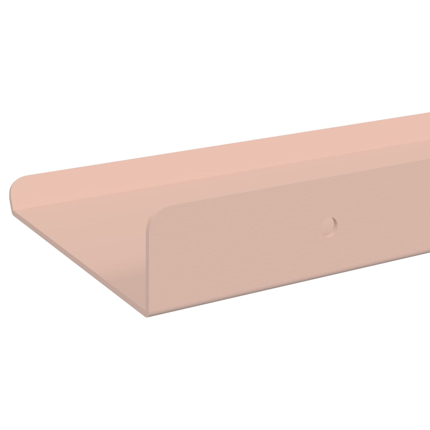 Mensola sospesa 2 pcs Rosa 30 x 9 x 2,5 cm Acciaio