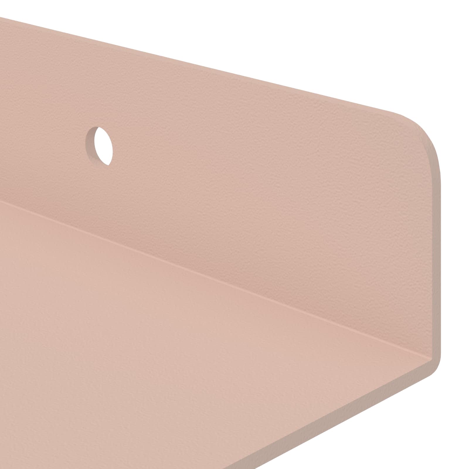 Mensola sospesa 4 pcs Rosa 30 x 9 x 2,5 cm Acciaio | homemem39