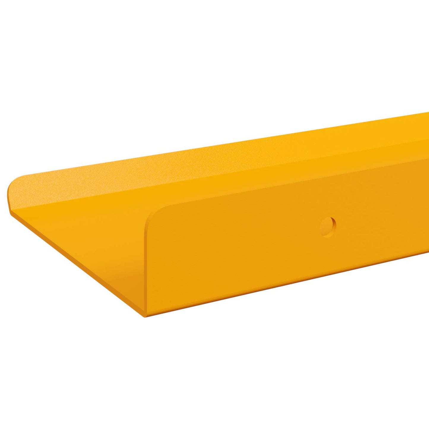 Mensola sospesa 4 pcs Giallo senape 30 x 9 x 2,5 cm Acciaio | homemem39