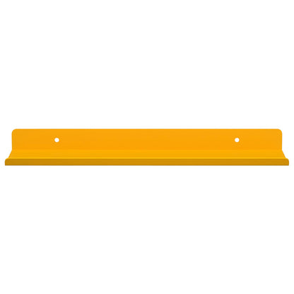 Mensola sospesa 4 pcs Giallo senape 30 x 9 x 2,5 cm Acciaio | homemem39