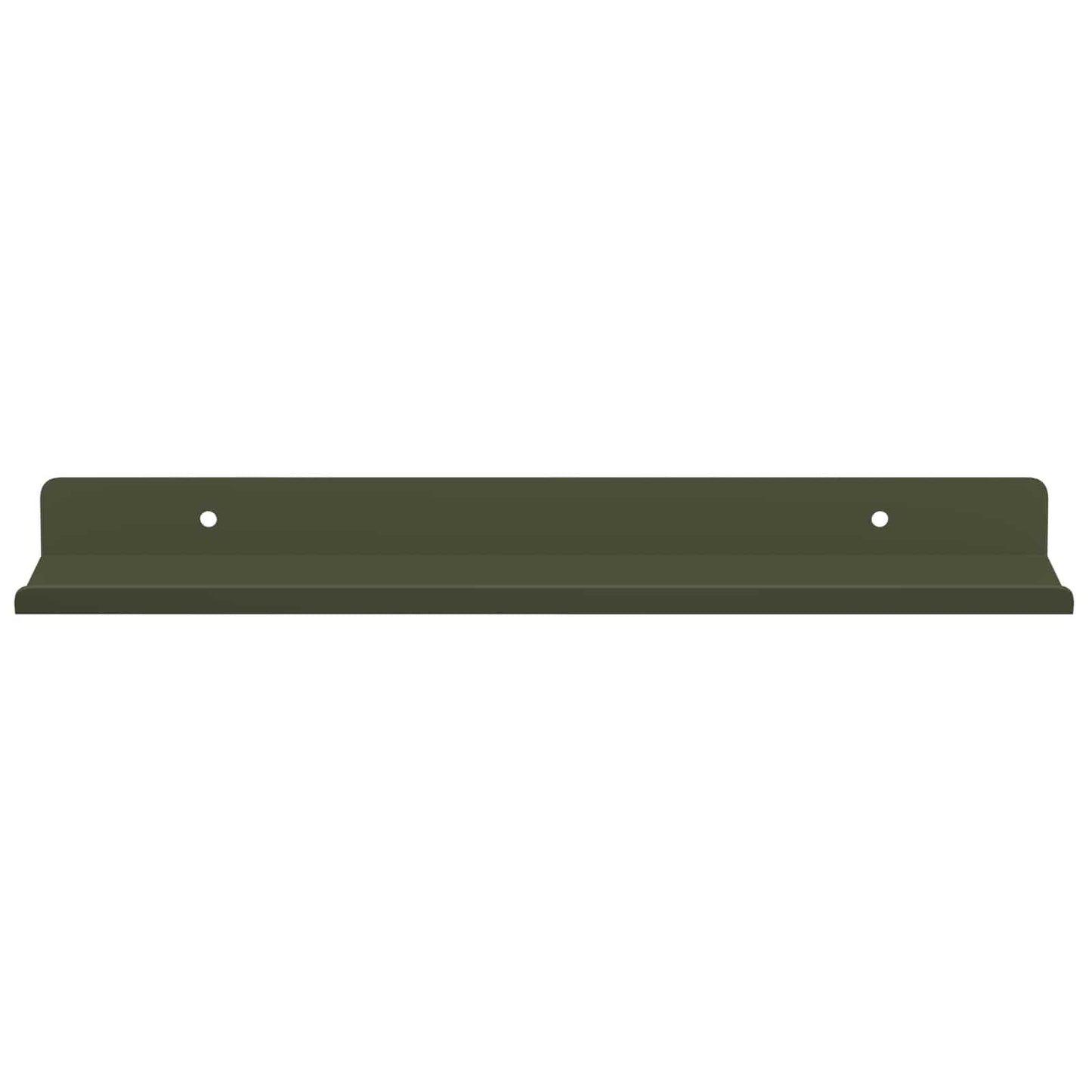 Mensola sospesa 4 pcs Verde oliva 30 x 9 x 2,5 cm Acciaio