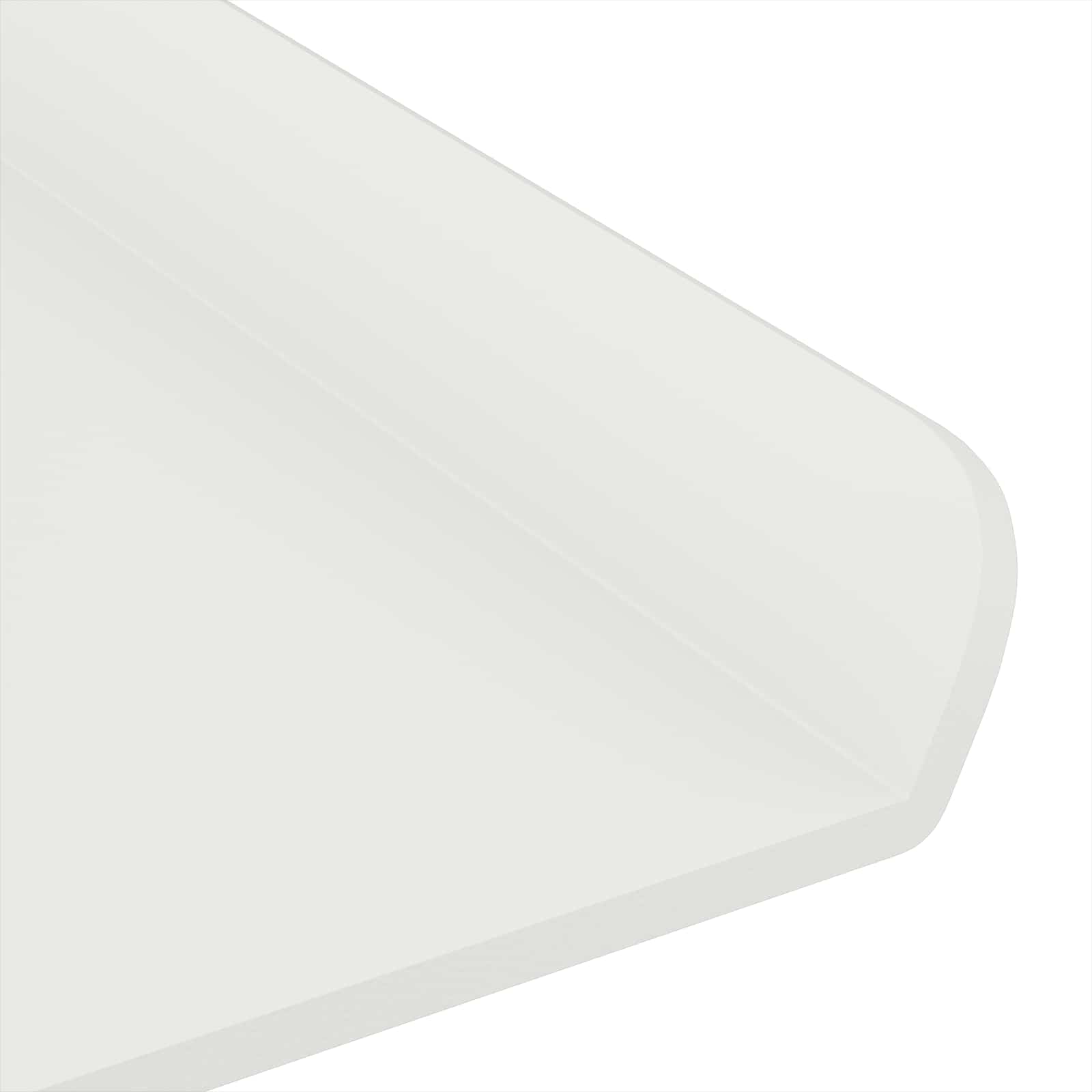 Mensola sospesa 2 pcs Bianco 30 x 9 x 2,5 cm Acciaio | homemem39