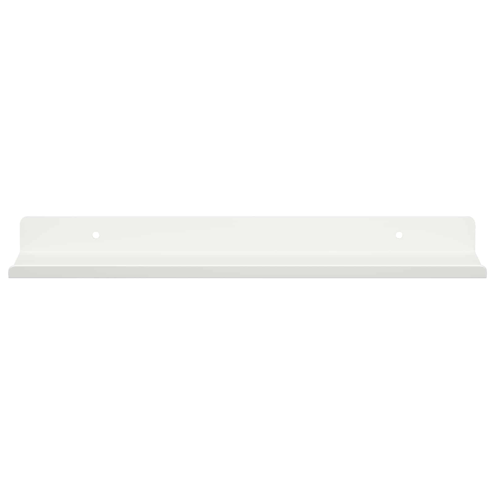 Mensola sospesa 2 pcs Bianco 30 x 9 x 2,5 cm Acciaio | homemem39