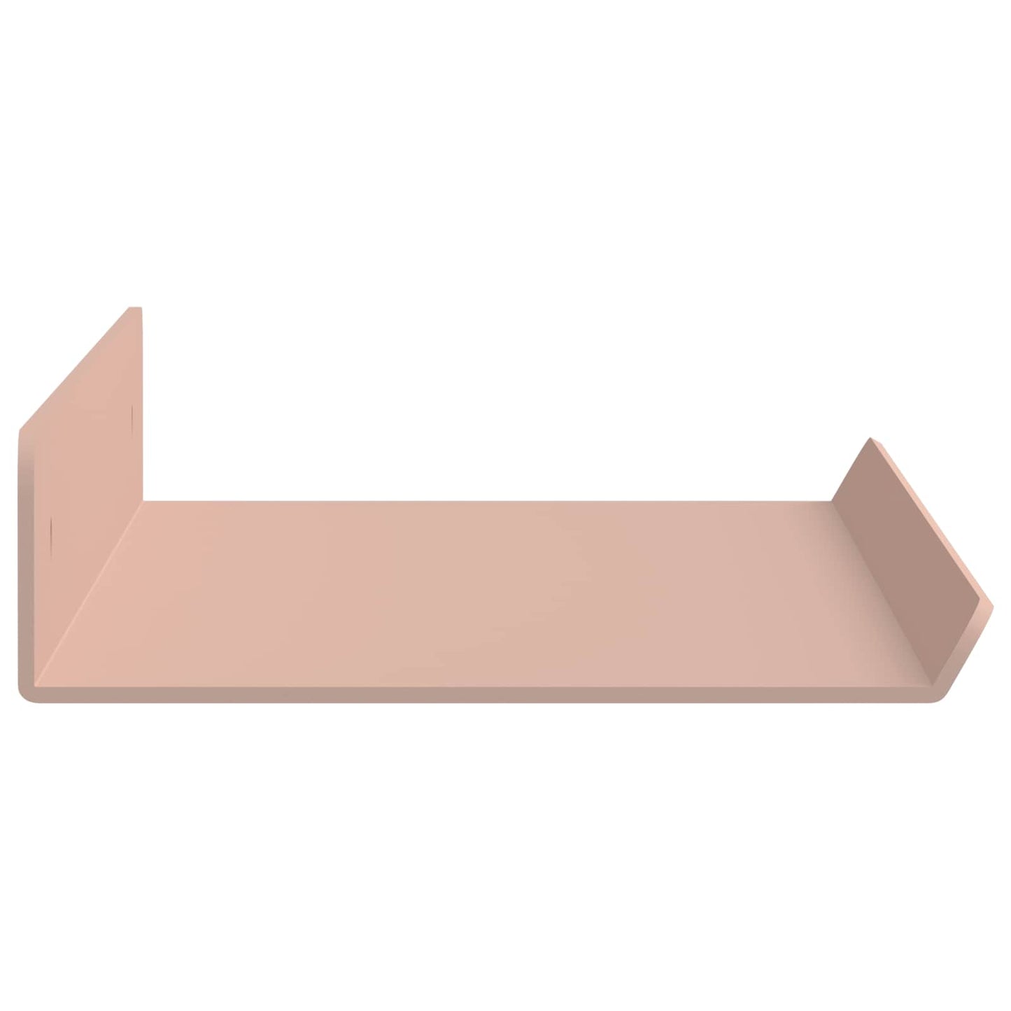 Mensola sospesa 2 pcs Rosa 40 x 8,5 x 2,5 cm Acciaio | homemem39