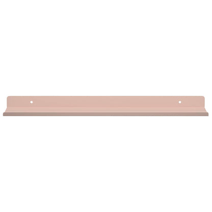 Mensola sospesa 4 pcs Rosa 40 x 8,5 x 2,5 cm Acciaio | homemem39