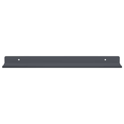 Mensola sospesa 2 pcs Antracite 40 x 8,5 x 2,5 cm Acciaio | homemem39