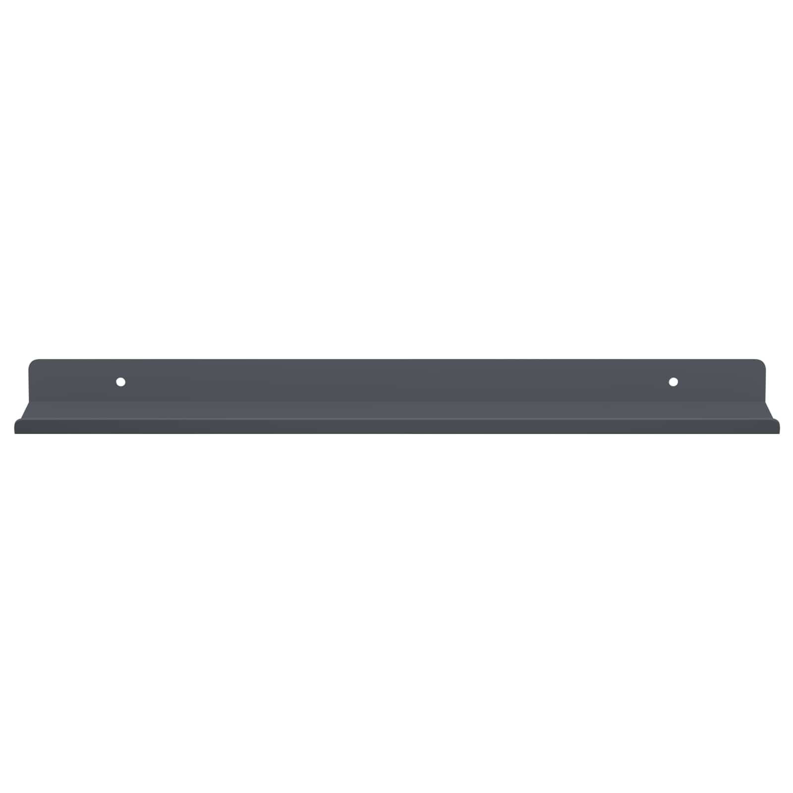 Mensola sospesa 4 pcs Antracite 40 x 8,5 x 2,5 cm Acciaio | homemem39