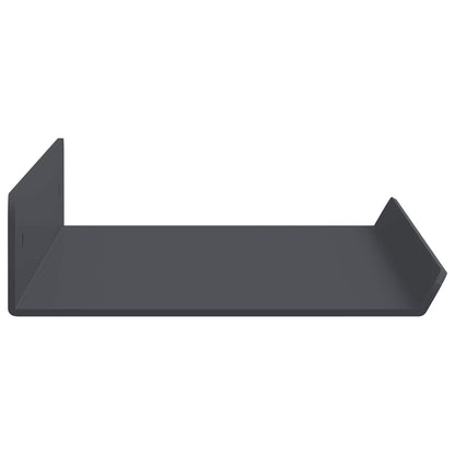 Mensola sospesa 4 pcs Antracite 40 x 8,5 x 2,5 cm Acciaio | homemem39