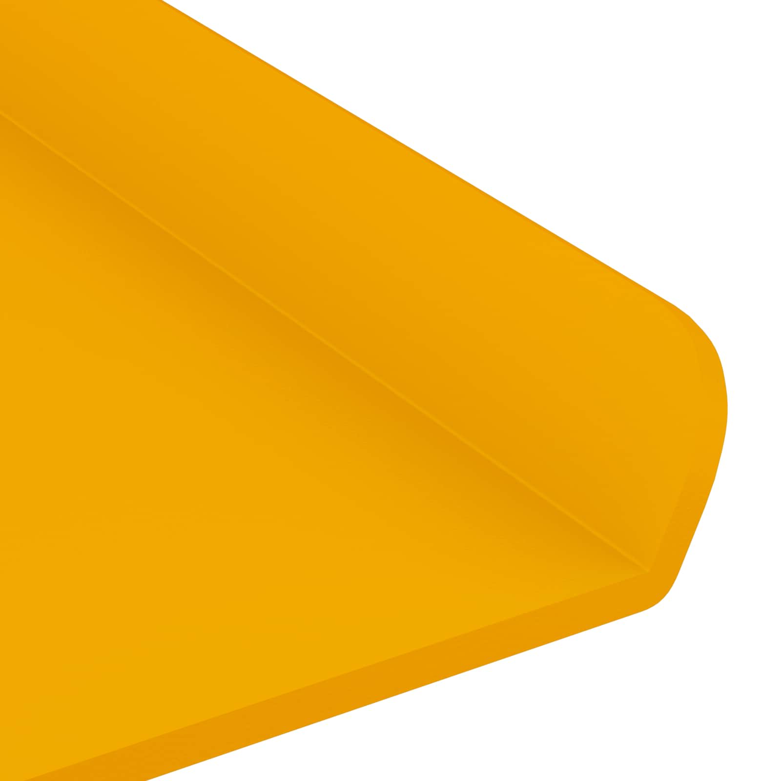Mensola sospesa 2 pcs Giallo senape 40 x 8,5 x 2,5 cm Acciaio | homemem39