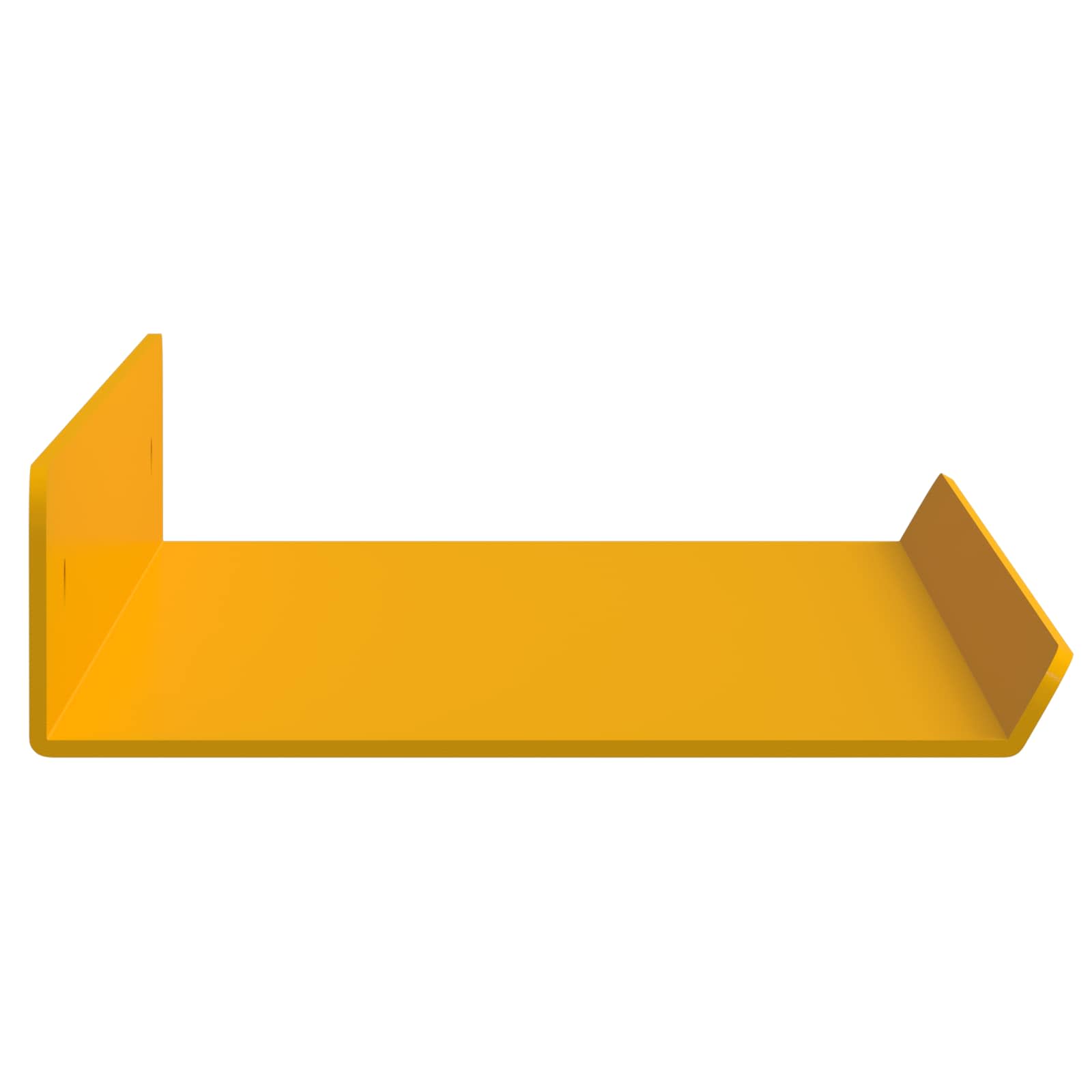 Mensola sospesa 2 pcs Giallo senape 40 x 8,5 x 2,5 cm Acciaio | homemem39