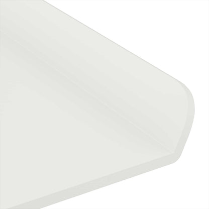 Mensola sospesa 2 pcs Bianco 40 x 8,5 x 2,5 cm Acciaio | homemem39