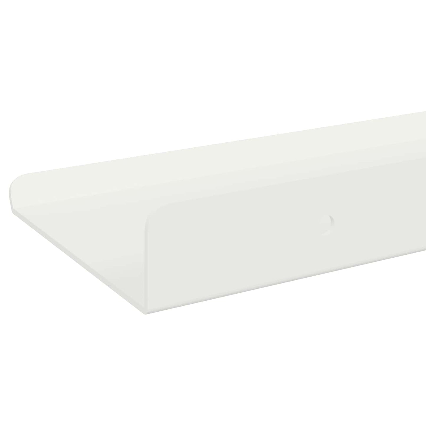 Mensola sospesa 2 pcs Bianco 40 x 8,5 x 2,5 cm Acciaio | homemem39