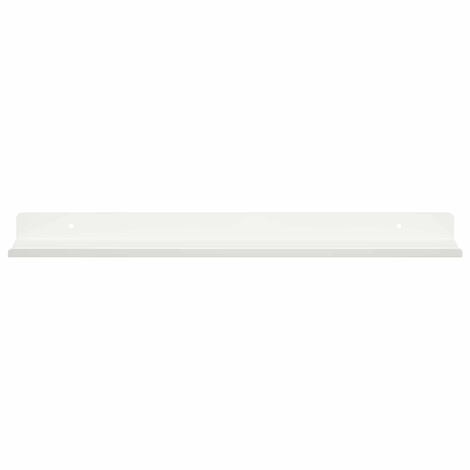 Mensola sospesa 2 pcs Bianco 40 x 8,5 x 2,5 cm Acciaio | homemem39