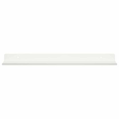 Mensola sospesa 4 pcs Bianco 40 x 8,5 x 2,5 cm Acciaio | homemem39