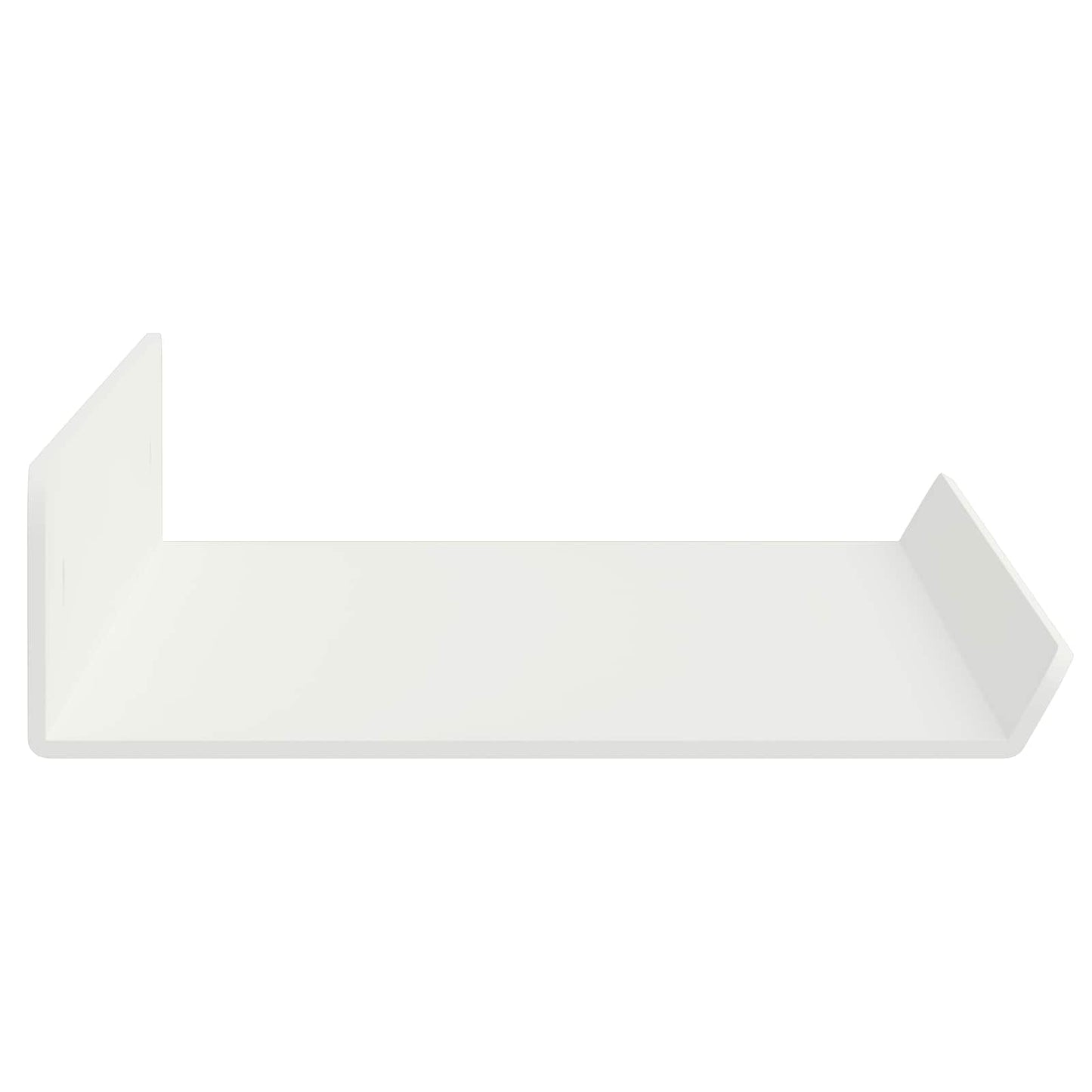 Mensola sospesa 4 pcs Bianco 40 x 8,5 x 2,5 cm Acciaio | homemem39