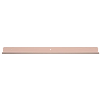 Mensola sospesa 2 pcs Rosa 60 x 8,5 x 2,5 cm Acciaio | homemem39