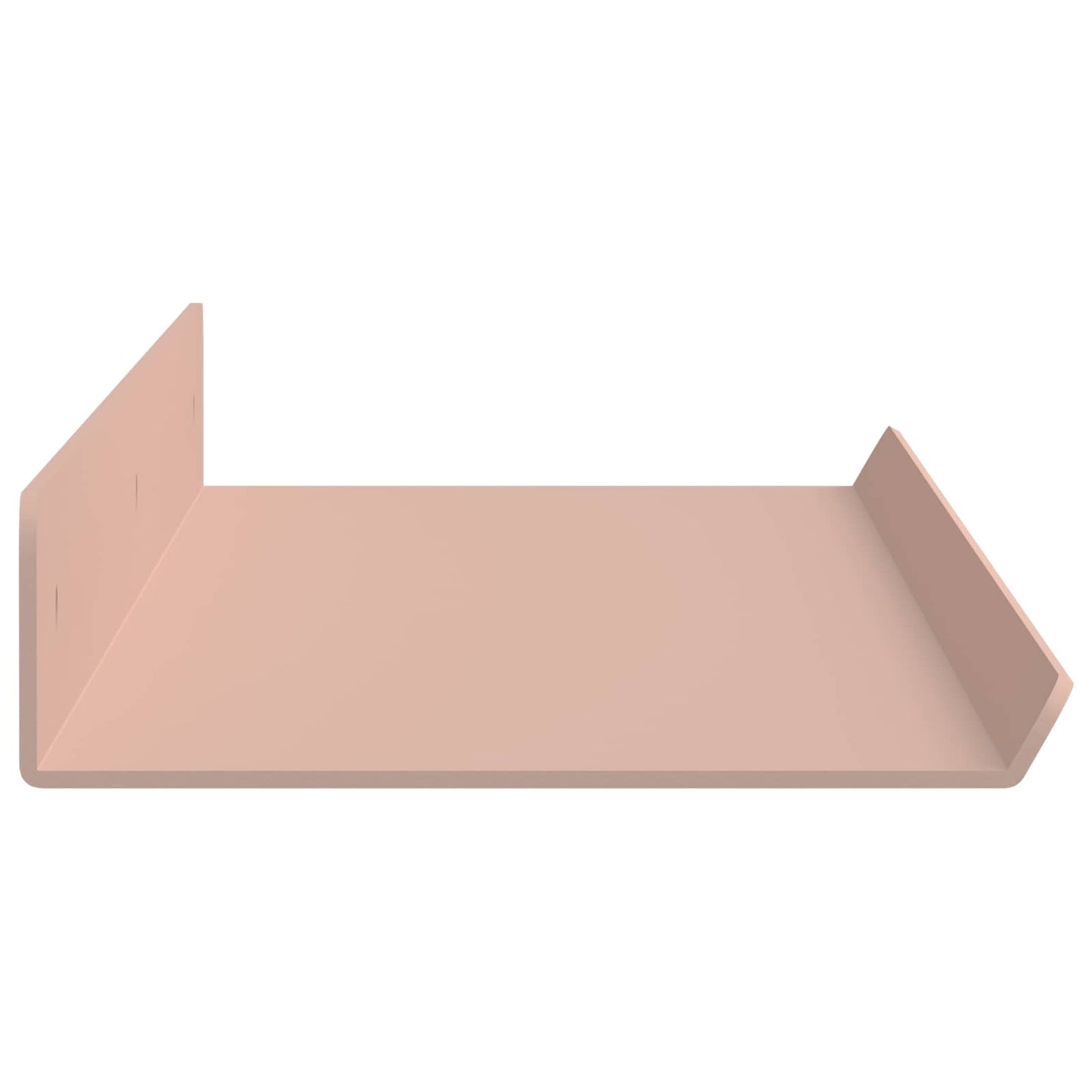 Mensola sospesa 2 pcs Rosa 60 x 8,5 x 2,5 cm Acciaio | homemem39