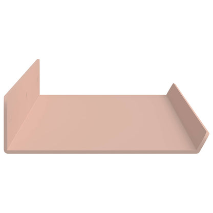Mensola sospesa 4 pcs Rosa 60 x 8,5 x 2,5 cm Acciaio | homemem39