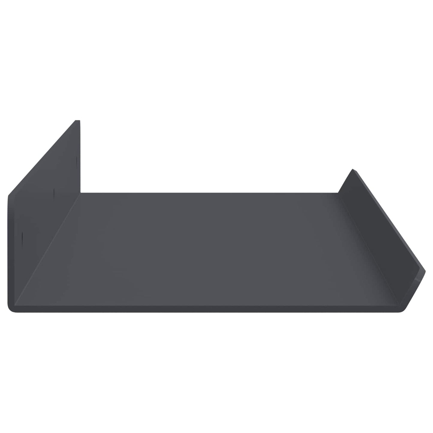 Mensola sospesa 2 pcs Antracite 60 x 8,5 x 2,5 cm Acciaio | homemem39