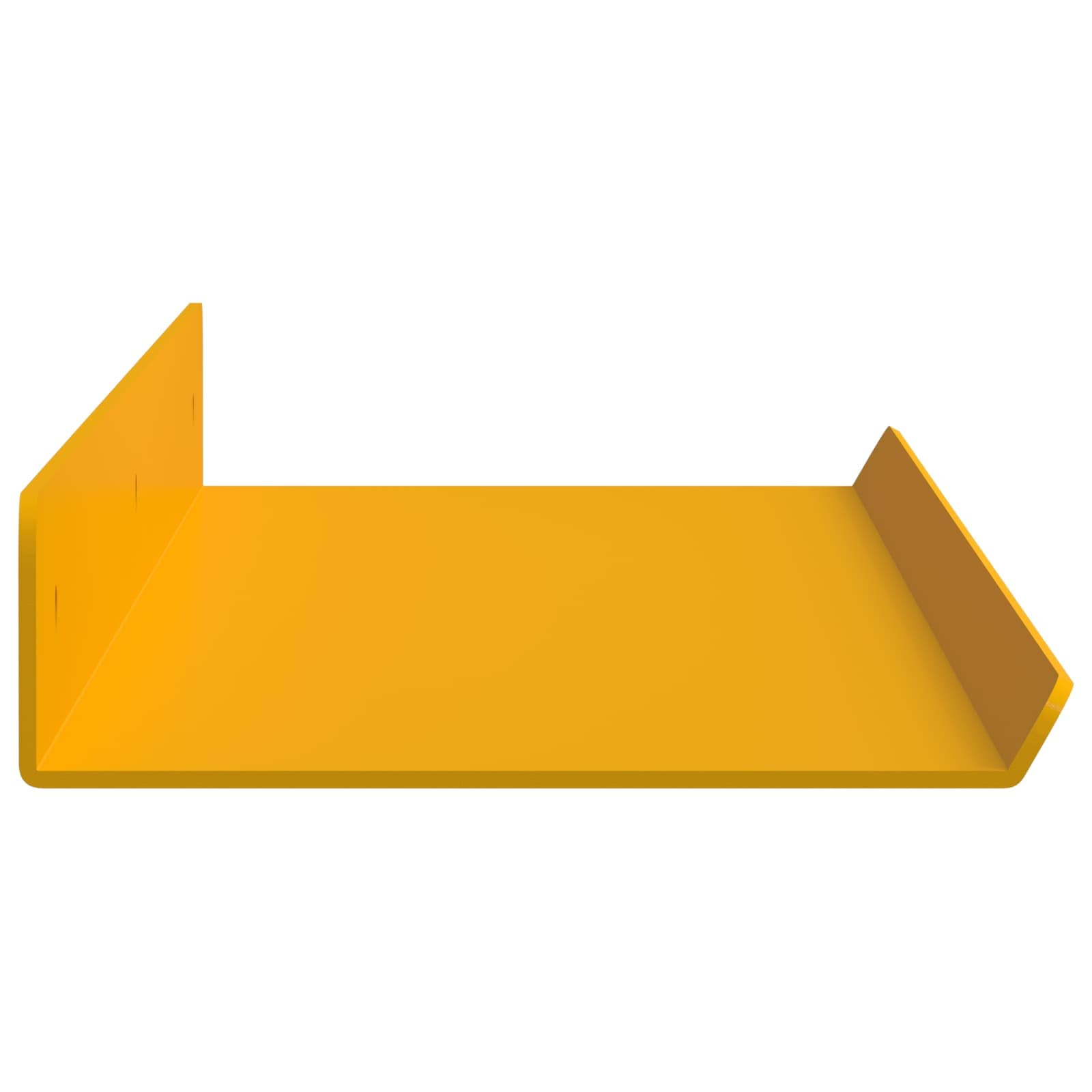 Mensola sospesa 4 pcs Giallo senape 60 x 8,5 x 2,5 cm Acciaio | homemem39