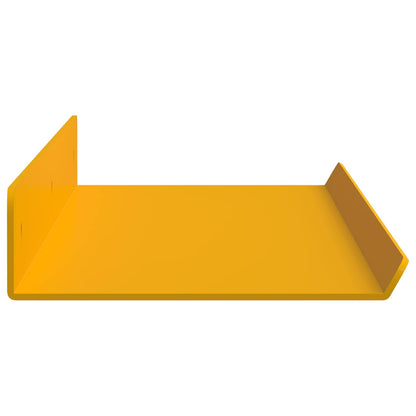 Mensola sospesa 4 pcs Giallo senape 60 x 8,5 x 2,5 cm Acciaio | homemem39