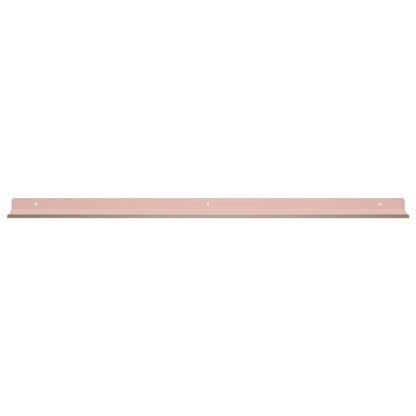 Mensola sospesa A parete 2 pcs Rosa 80 x 9 x 2,5 cm Acciaio | homemem39