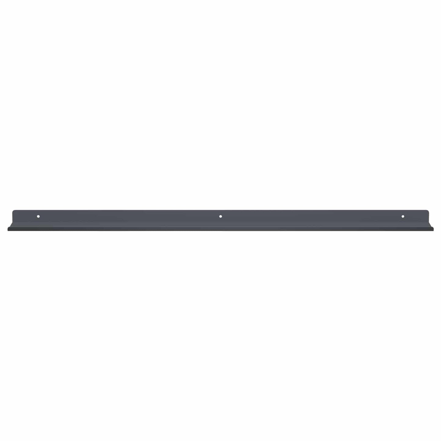 Mensola sospesa 2 pcs Antracite 80 x 9 x 2,5 cm Acciaio | homemem39