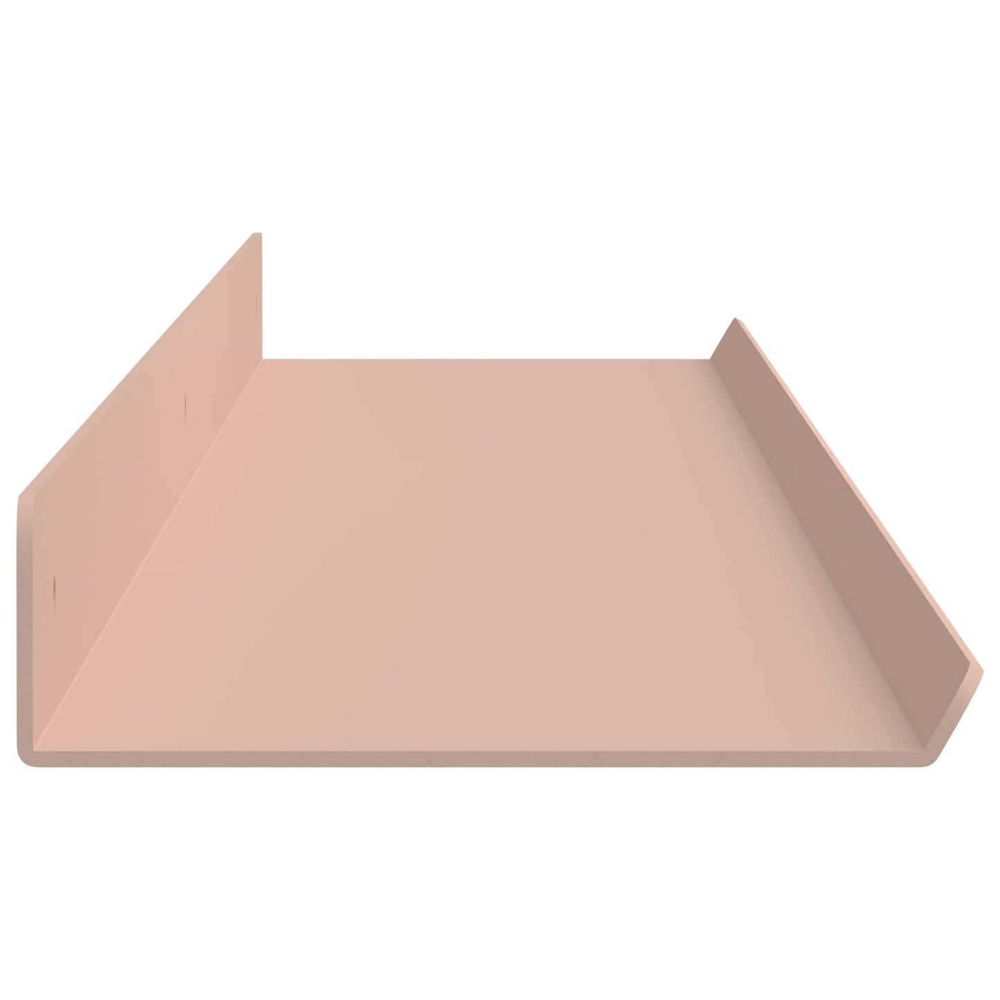 Mensola sospesa 4 pcs Rosa 100 x 9 x 2,5 cm Acciaio | homemem39
