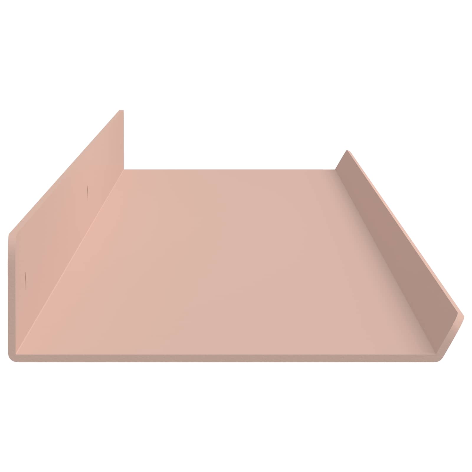 Mensola sospesa 4 pcs Rosa 100 x 9 x 2,5 cm Acciaio | homemem39