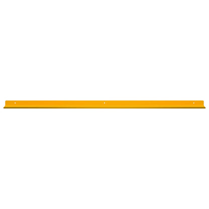 Mensola sospesa 4 pcs Giallo senape 100 x 9 x 2,5 cm Acciaio | homemem39