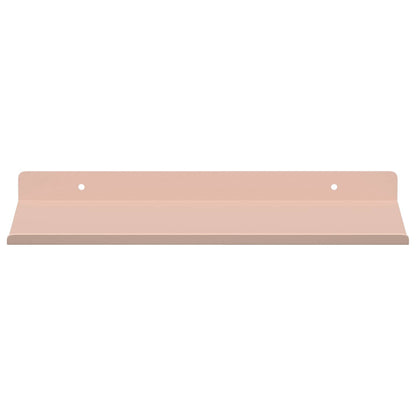 Mensola sospesa 2 pcs Rosa 30 x 18 x 2,5 cm Acciaio | homemem39