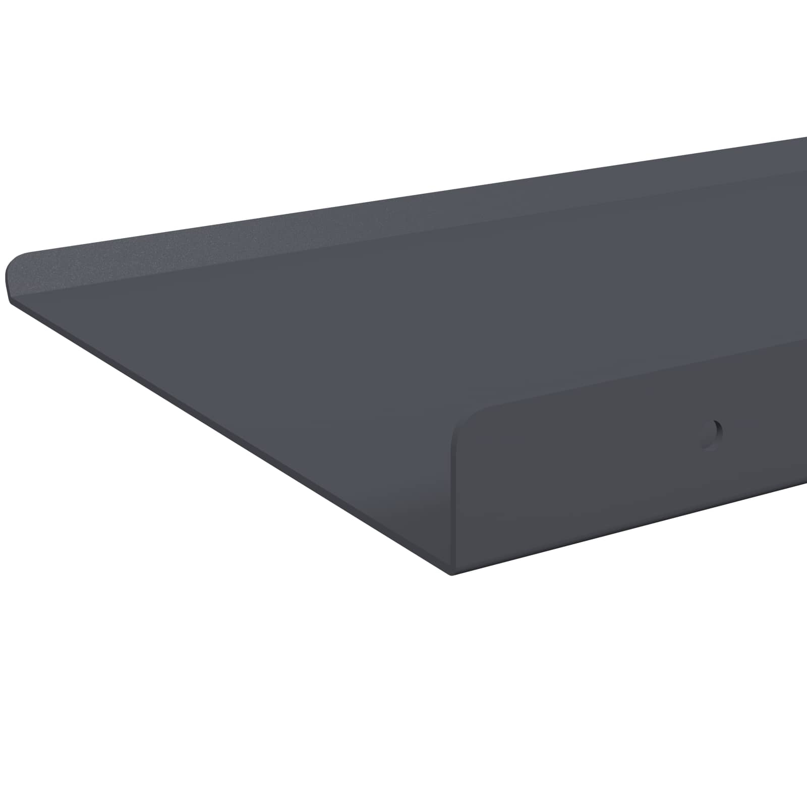 Mensola sospesa 2 pcs Antracite 30 x 18 x 2,5 cm Acciaio | homemem39