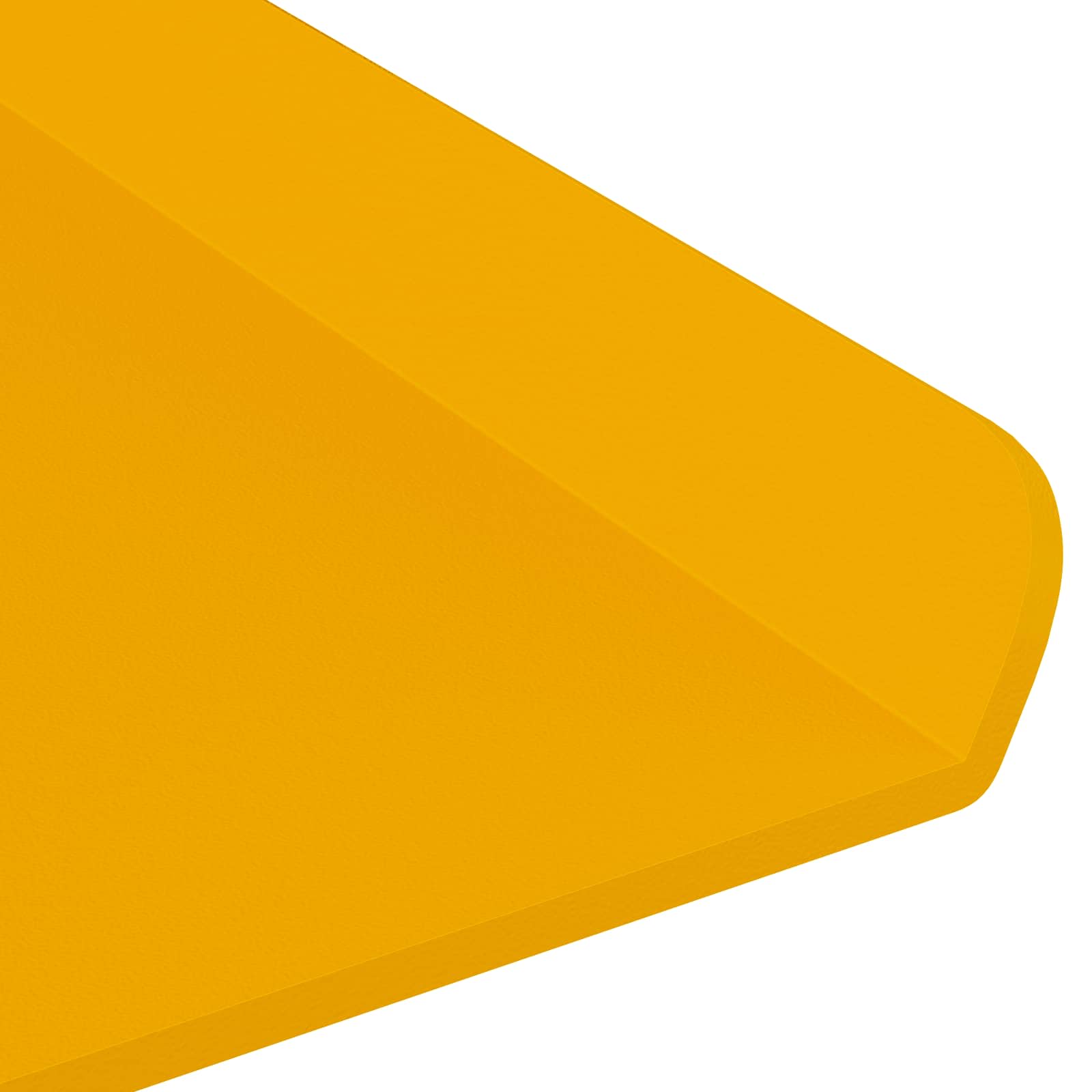 Mensola sospesa 2 pcs Giallo senape 30 x 18 x 2,5 cm Acciaio | homemem39