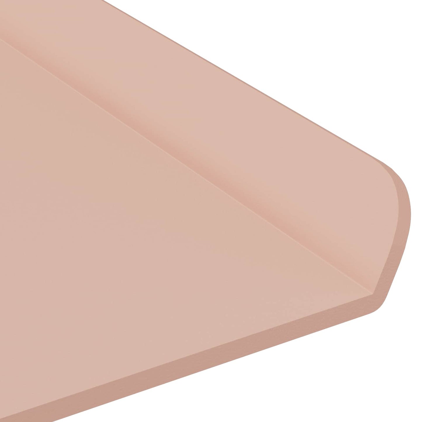 Mensola sospesa 4 pcs Rosa 40 x 18 x 2,5 cm Acciaio | homemem39