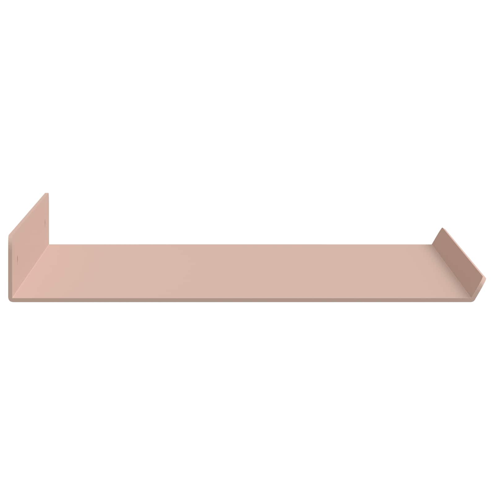 Mensola sospesa 4 pcs Rosa 40 x 18 x 2,5 cm Acciaio | homemem39