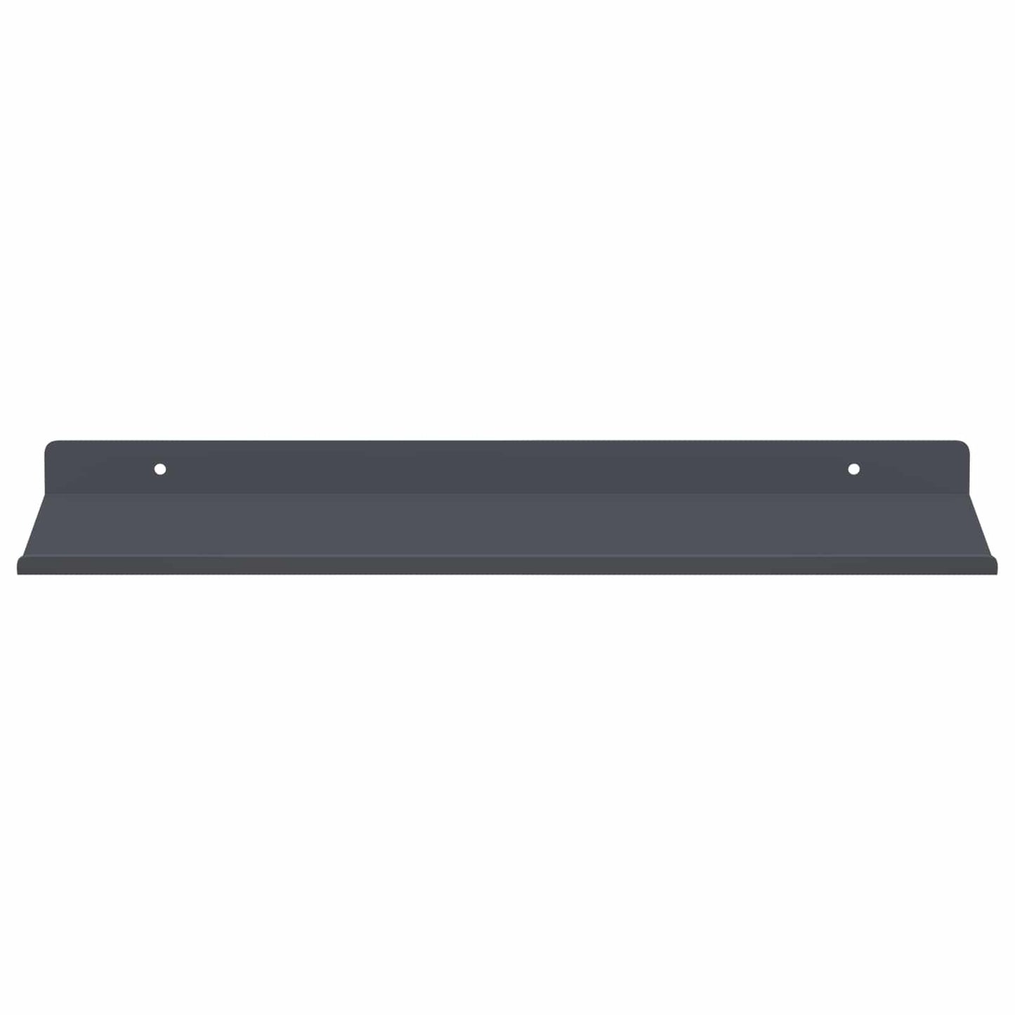 Mensola sospesa 2 pcs Antracite 40 x 18 x 2,5 cm Acciaio | homemem39