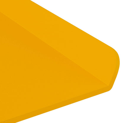 Mensola sospesa 2 pcs Giallo senape 40 x 18 x 2,5 cm Acciaio | homemem39