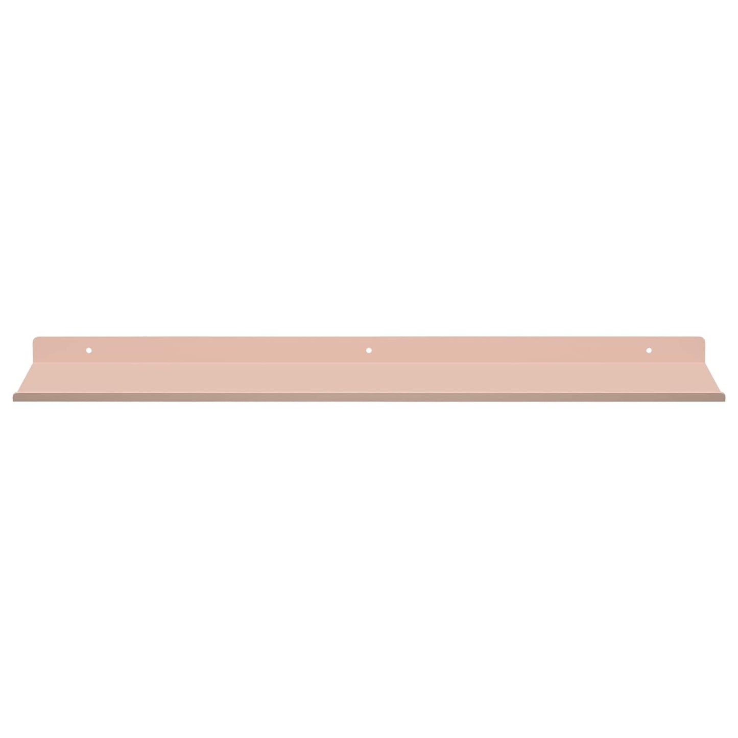 Mensola sospesa 2 pcs Rosa 60 x 18 x 2,5 cm Acciaio | homemem39