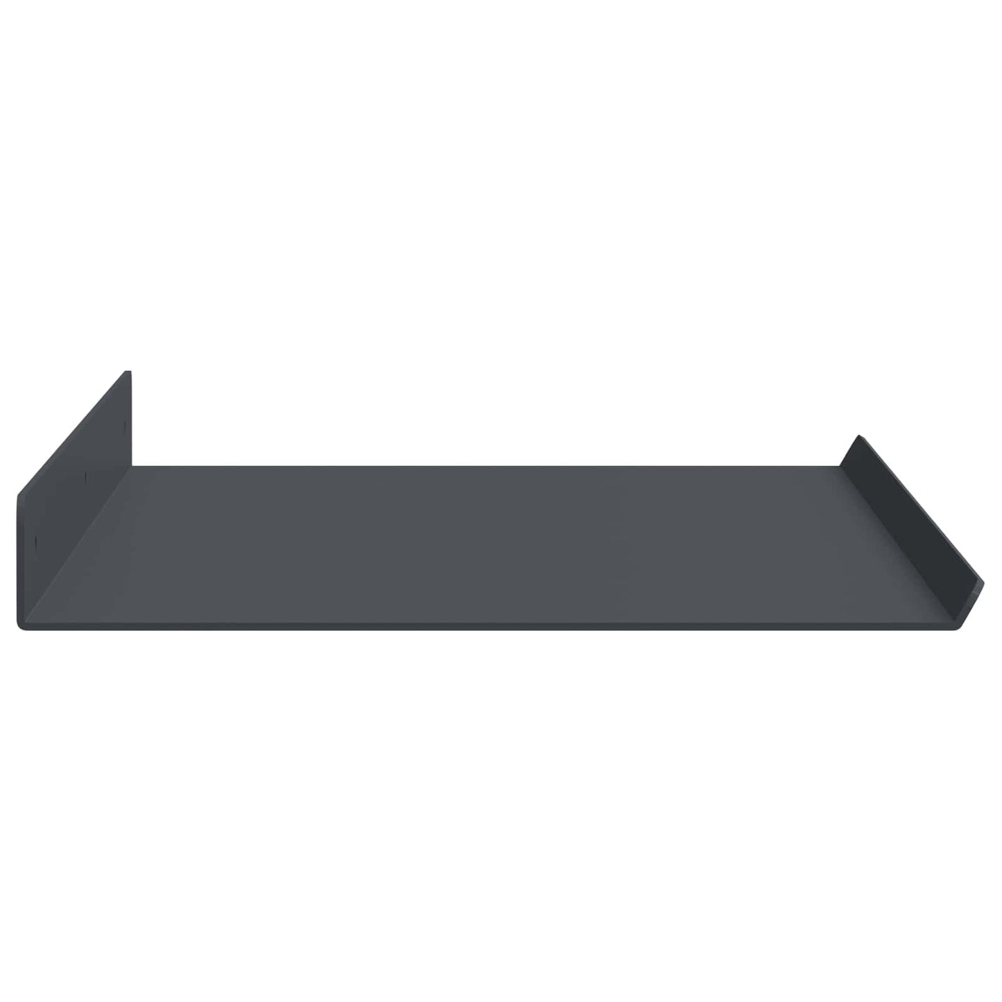 Mensola sospesa 4 pcs Antracite 60 x 18 x 2,5 cm Acciaio | homemem39