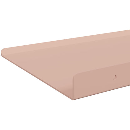 Mensola sospesa 2 pcs Rosa 80 x 18 x 2,5 cm Acciaio | homemem39