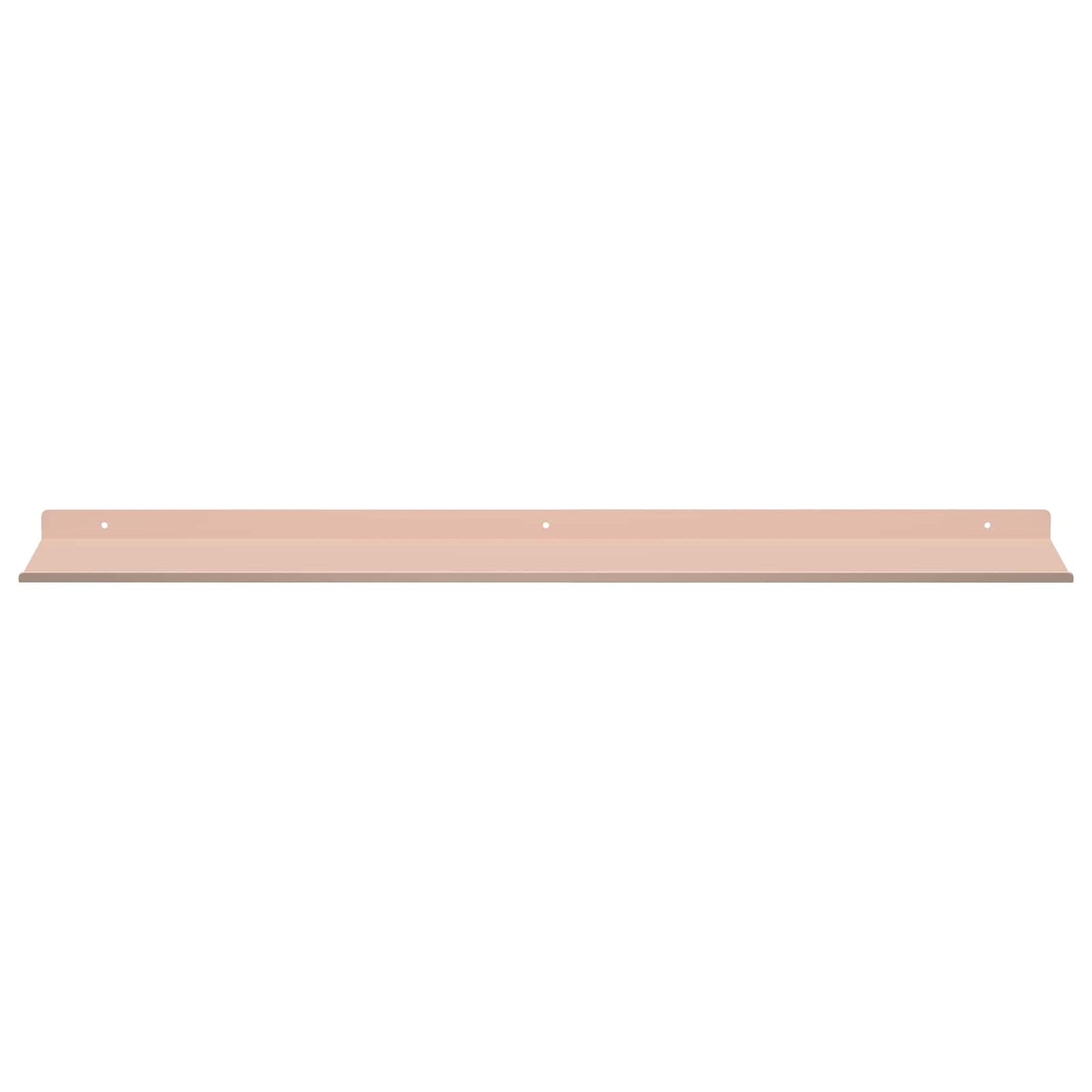 Mensola sospesa 2 pcs Rosa 80 x 18 x 2,5 cm Acciaio | homemem39