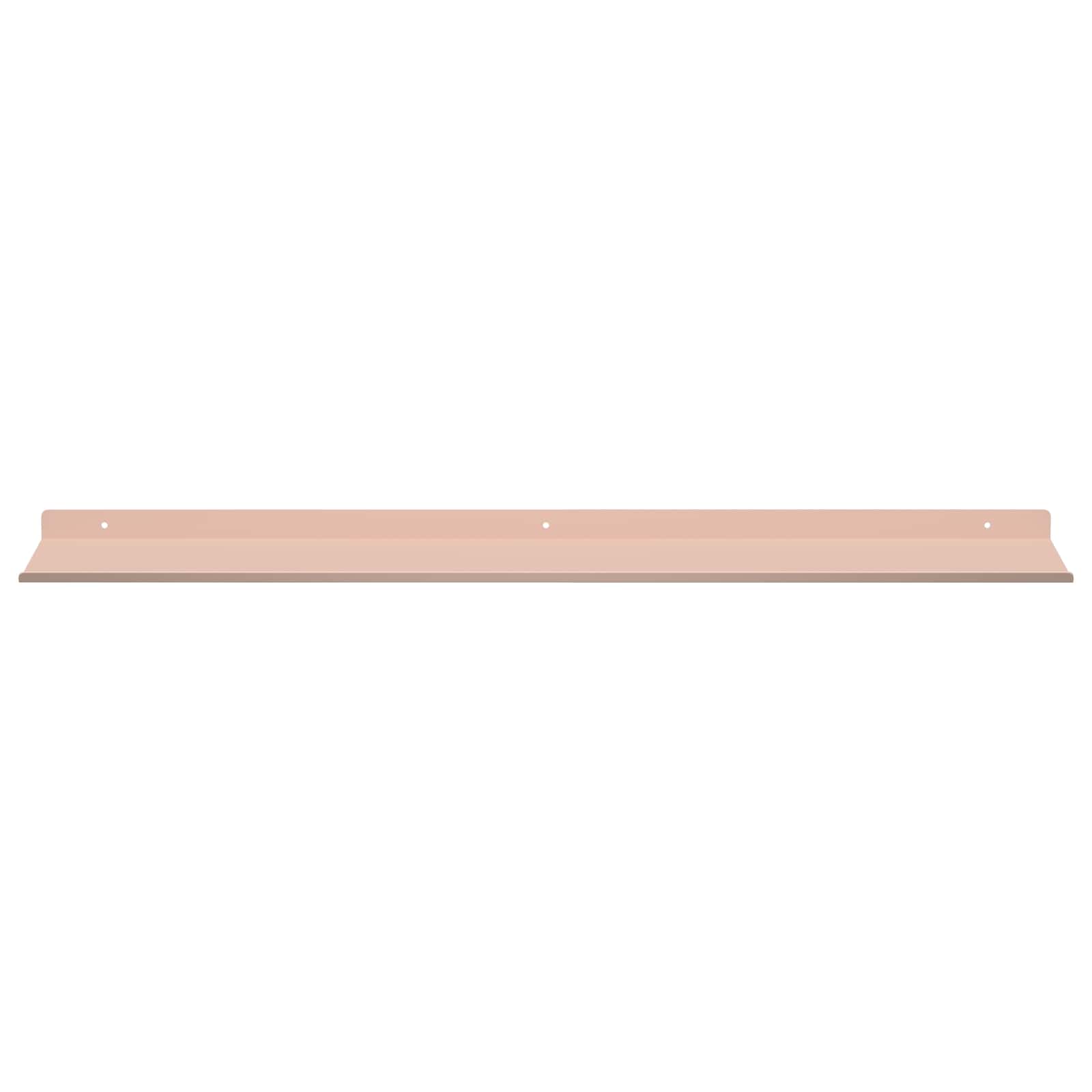 Mensola sospesa 2 pcs Rosa 80 x 18 x 2,5 cm Acciaio | homemem39