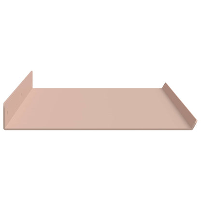 Mensola sospesa 2 pcs Rosa 80 x 18 x 2,5 cm Acciaio | homemem39