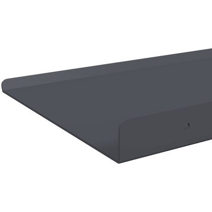 Mensola sospesa 4 pcs Antracite 80 x 18 x 2,5 cm Acciaio | homemem39