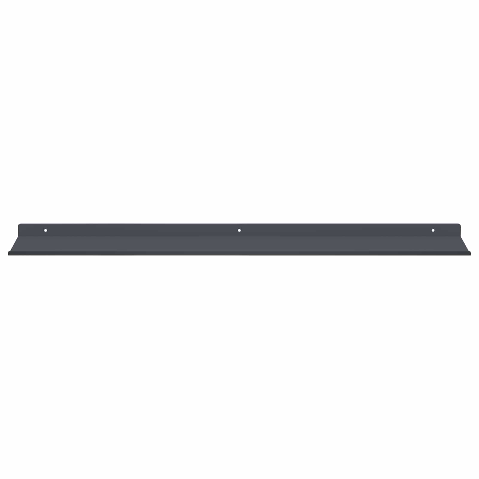 Mensola sospesa 4 pcs Antracite 80 x 18 x 2,5 cm Acciaio | homemem39